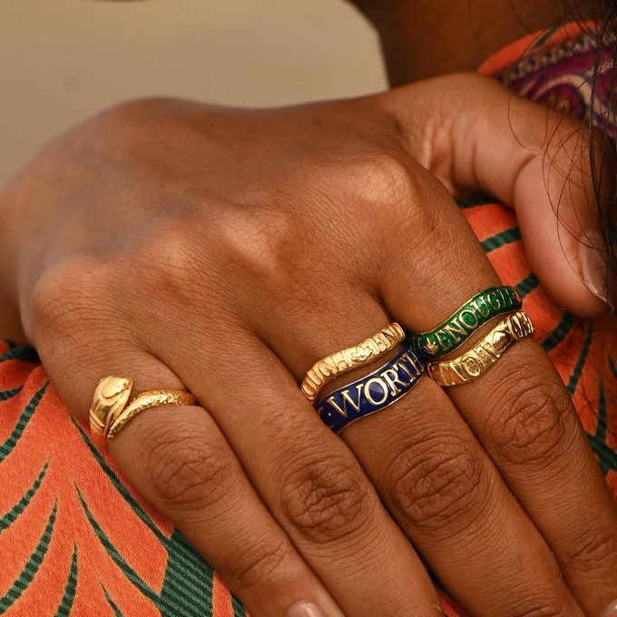 Serpent Pinky Ring Silver from Loft & Daughter