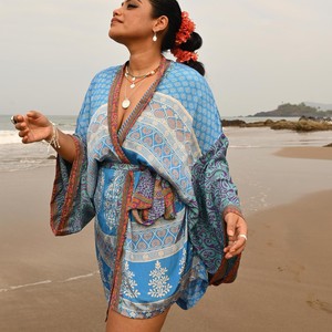 If Saris Could Talk Kimono- Desert Wanderer from Loft & Daughter