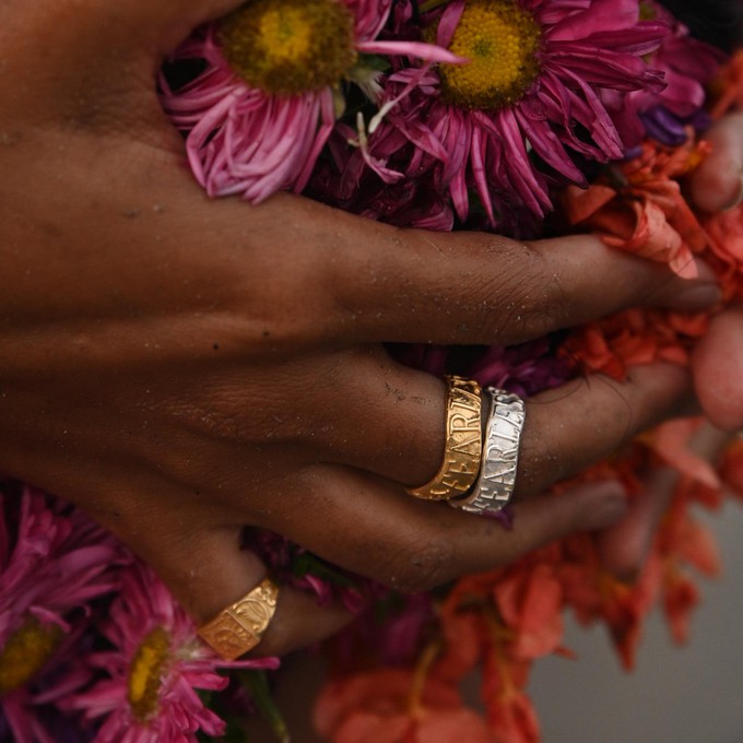 Fearless Affirmation Stacking Ring Silver from Loft & Daughter