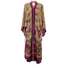 If Saris Could Talk Maxi Kimono- Rich Paisley via Loft & Daughter