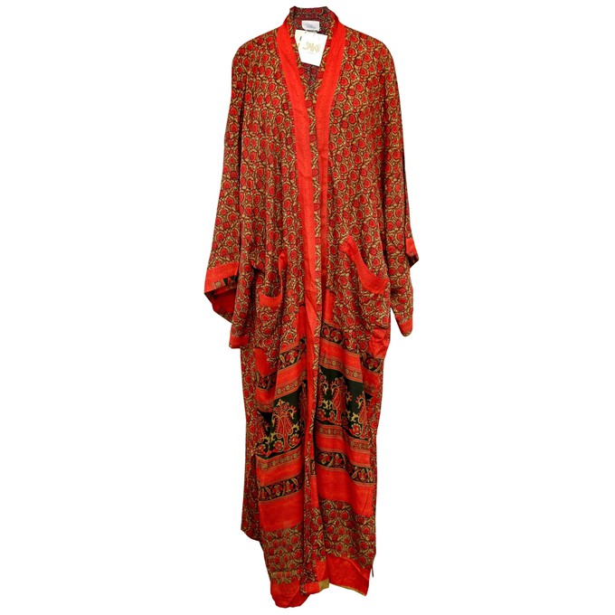 If Saris Could Talk Maxi Kimono- Lotus Siren from Loft & Daughter