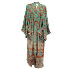 If Saris Could Talk Maxi Kimono- Desert Garden via Loft & Daughter