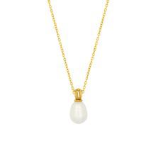 Selene Pearl Pendant Gold Vermeil via Loft & Daughter