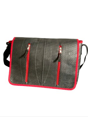 Messanger Bag-Recycled Inner Tube from Lost in Samsara