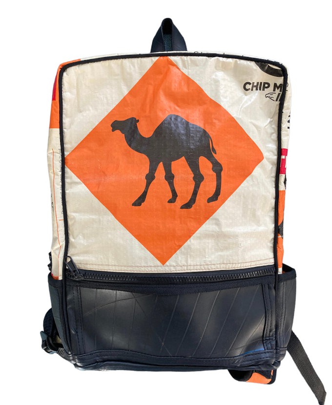 Upcycled Cement Bags Hoxton Backpack from Lost in Samsara