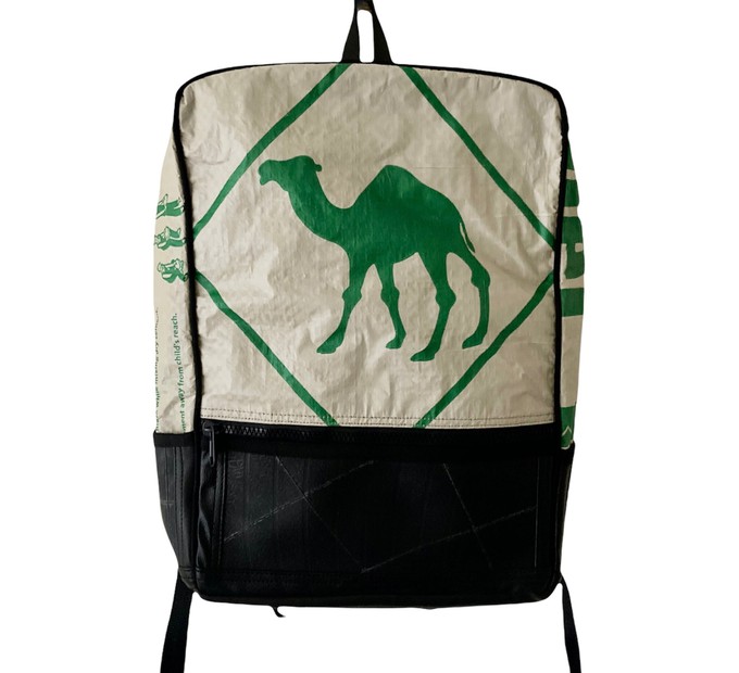 Upcycled Cement Bags Hoxton Backpack from Lost in Samsara