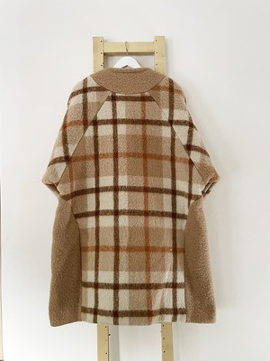 Brown Sophia Long Wool Coat from Masha Maria