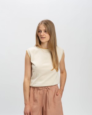 Cotton Knit Top sand from Matona