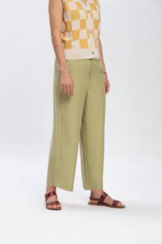 Tencel Pants slate green via Matona