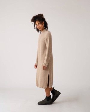 Knit Dress limestone from Matona