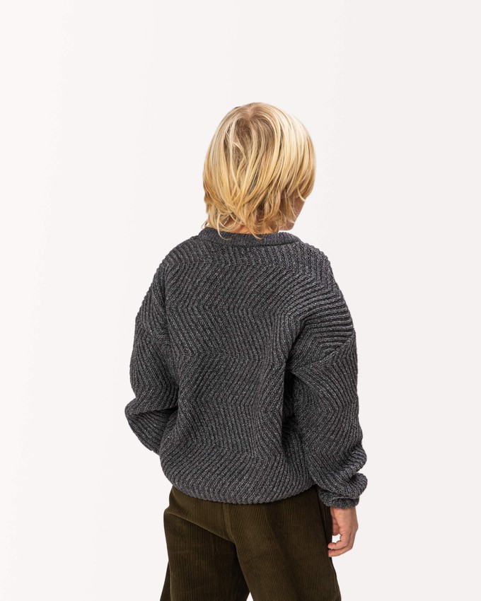 Round Neck Sweater graphite from Matona