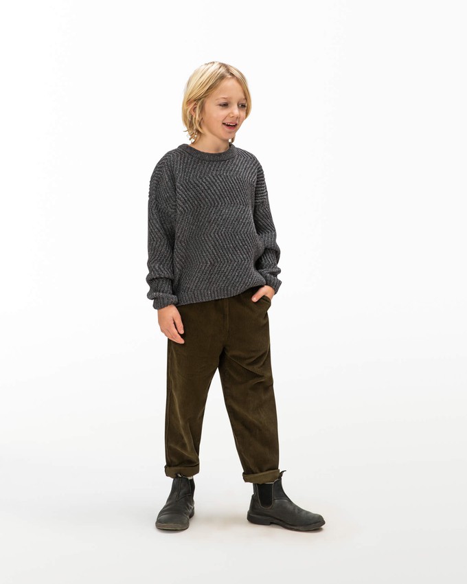 Round Neck Sweater graphite from Matona