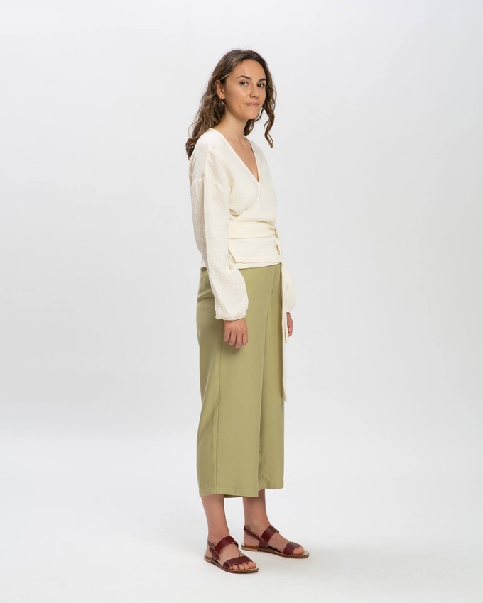 Muslin Wrap Blouse ecru from Matona