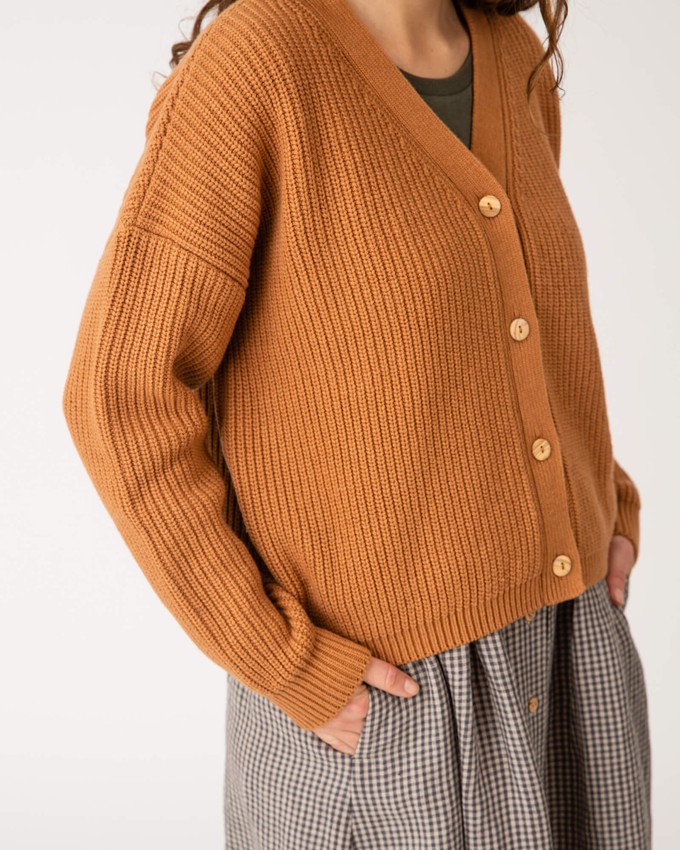 Knit Cardigan ochre from Matona