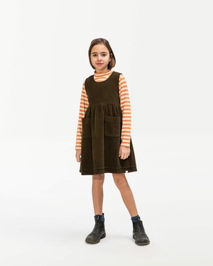 Belted Corduroy Dress moss from Matona