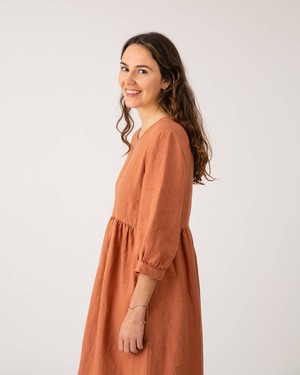 Puff Sleeve Dress russet from Matona