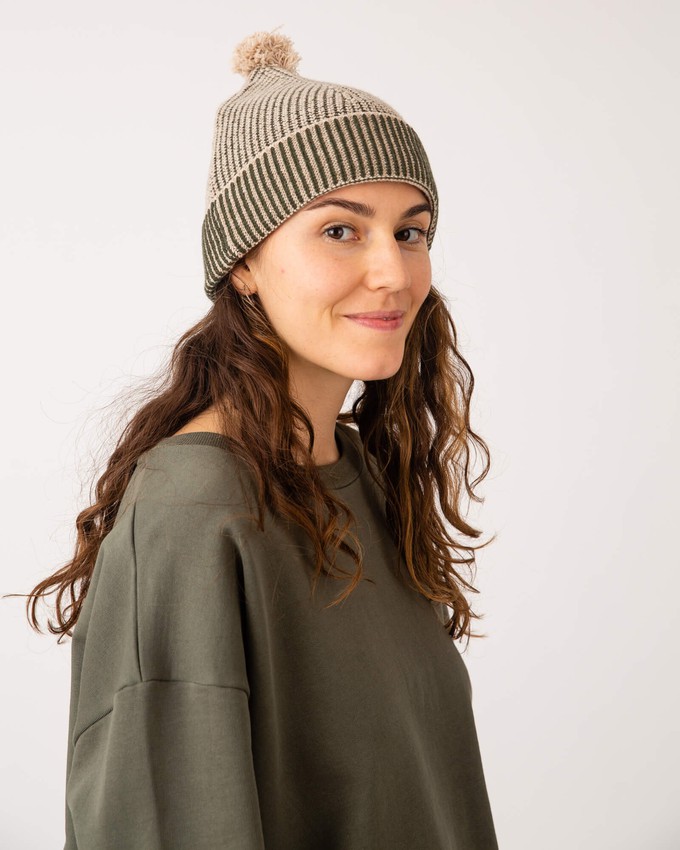 Pom Pom Beanie loden green from Matona