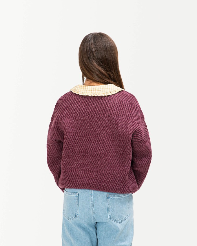 Round Neck Sweater berry from Matona