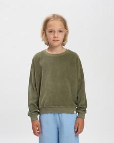 Crewneck Sweatshirt olive green via Matona