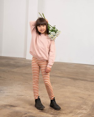 Jersey Leggings oyster-caramel from Matona