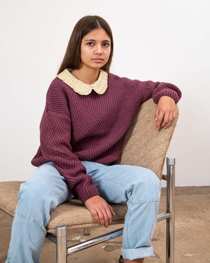 Round Neck Sweater berry from Matona