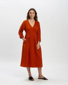 Muslin Dress brick via Matona