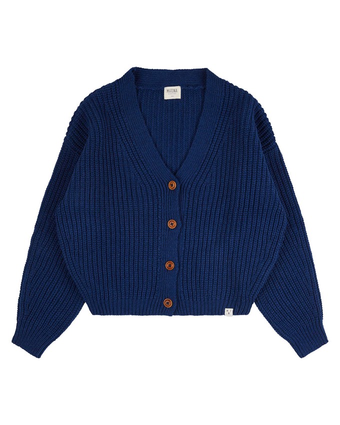 Organic Knit Cardigan royal blue from Matona