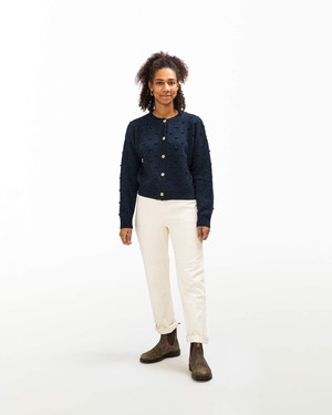 Popcorn Cardigan navy from Matona