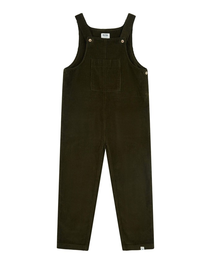 Corduroy Dungarees moss from Matona