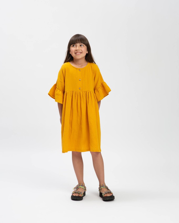 Volant Dress marigold from Matona