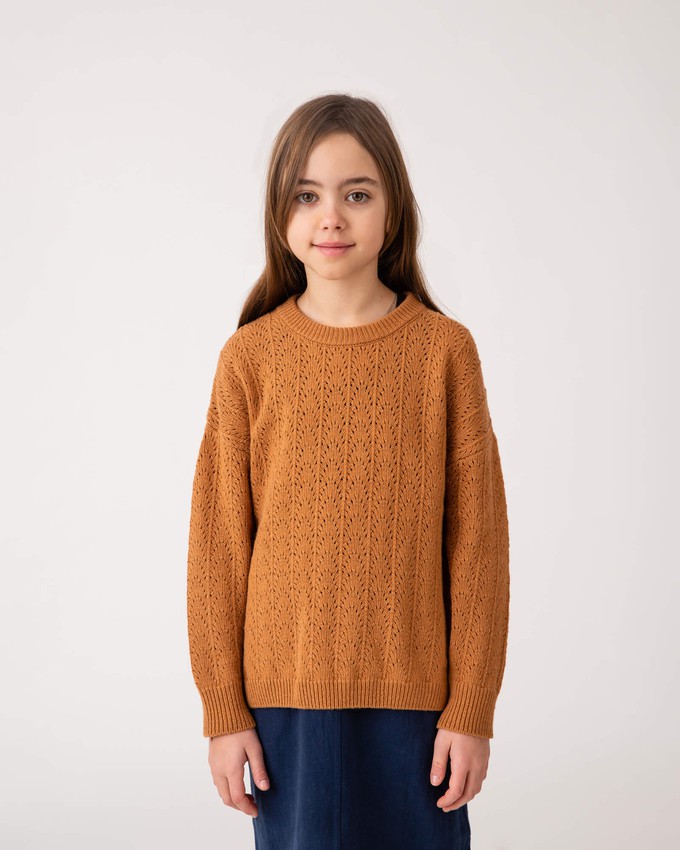 Lace Sweater ochre from Matona