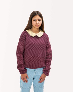 Round Neck Sweater berry from Matona