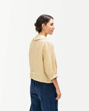 Everyday Blouse dijon check from Matona