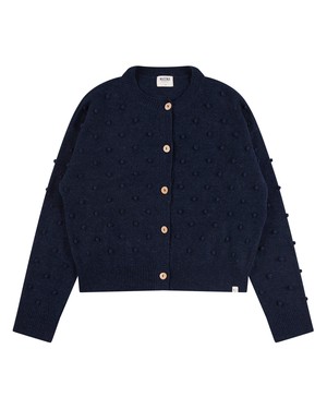 Popcorn Cardigan navy from Matona