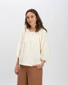 Muslin Blouse ecru via Matona