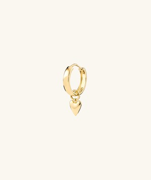 Single Mini Heart Hoop Charm from Mejuri