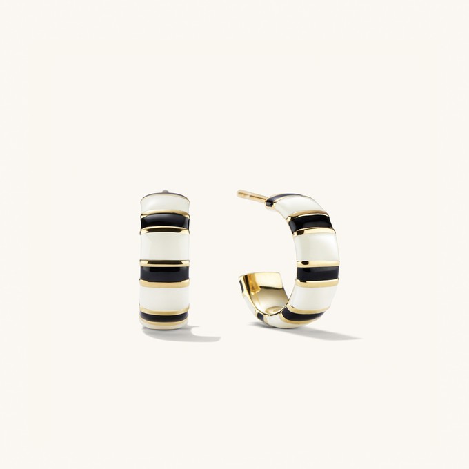 Coastal Striped Hoops from Mejuri