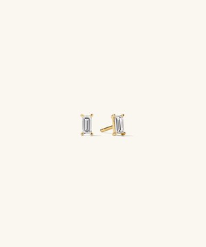 Lab Grown Diamond Baguette Studs from Mejuri