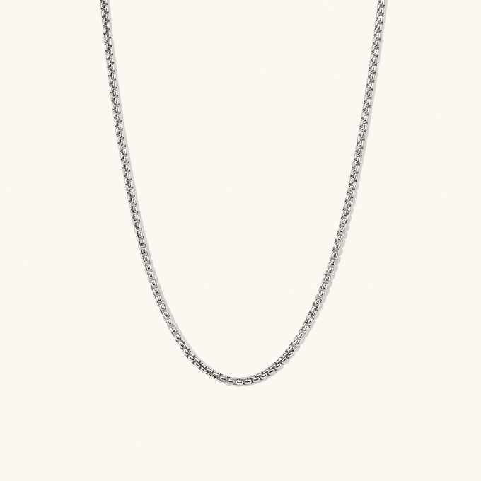 Round Box Chain Necklace from Mejuri