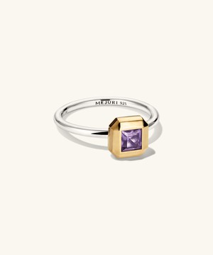 Square Geo Gem Ring from Mejuri