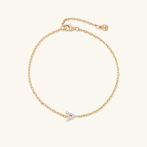 Diamond Letter Bracelet from Mejuri