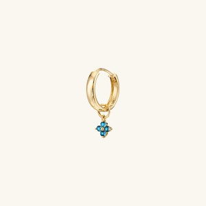 Single Gemstone Cluster Hoop Charm from Mejuri