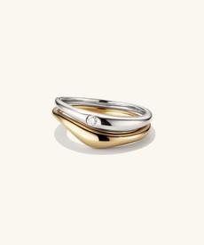 Organic DÃ´me Nesting Ring Set via Mejuri