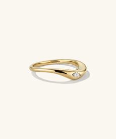 Organic DÃ´me Thin Marquise Cut Nesting Ring via Mejuri