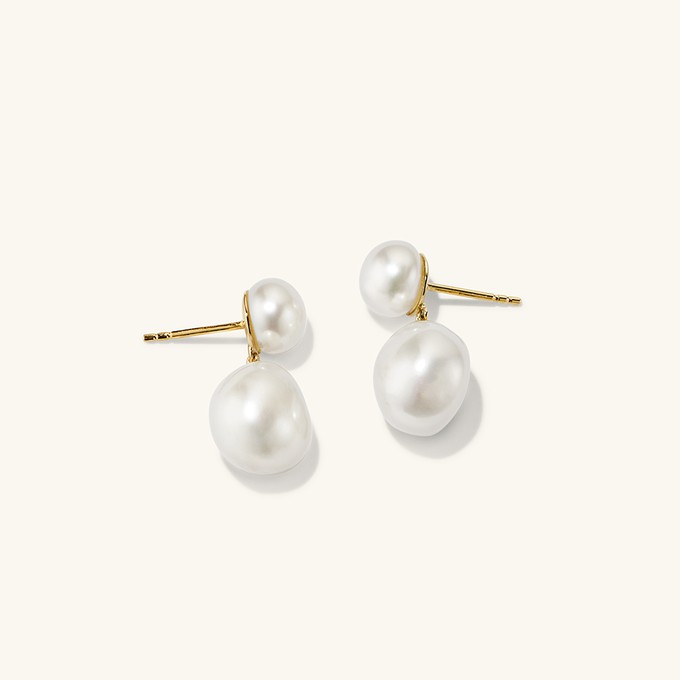 Bold Pearl Drop Earrings