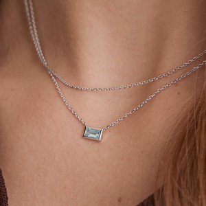 Layered Baguette Necklace from Mejuri