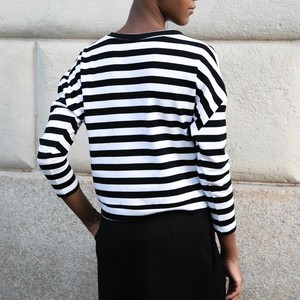 Pia pull Stripes (organic cotton) from Mon Col Anvers