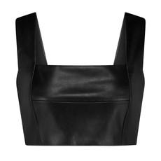 Minimalist Faux-Leather Top via MONIQUE SINGH