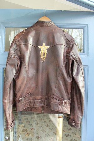 100% Leather vintage Upcycled  Levi Casual Jacket from MPIRA