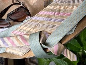 Silk Upcycled Tie Belt from MPIRA